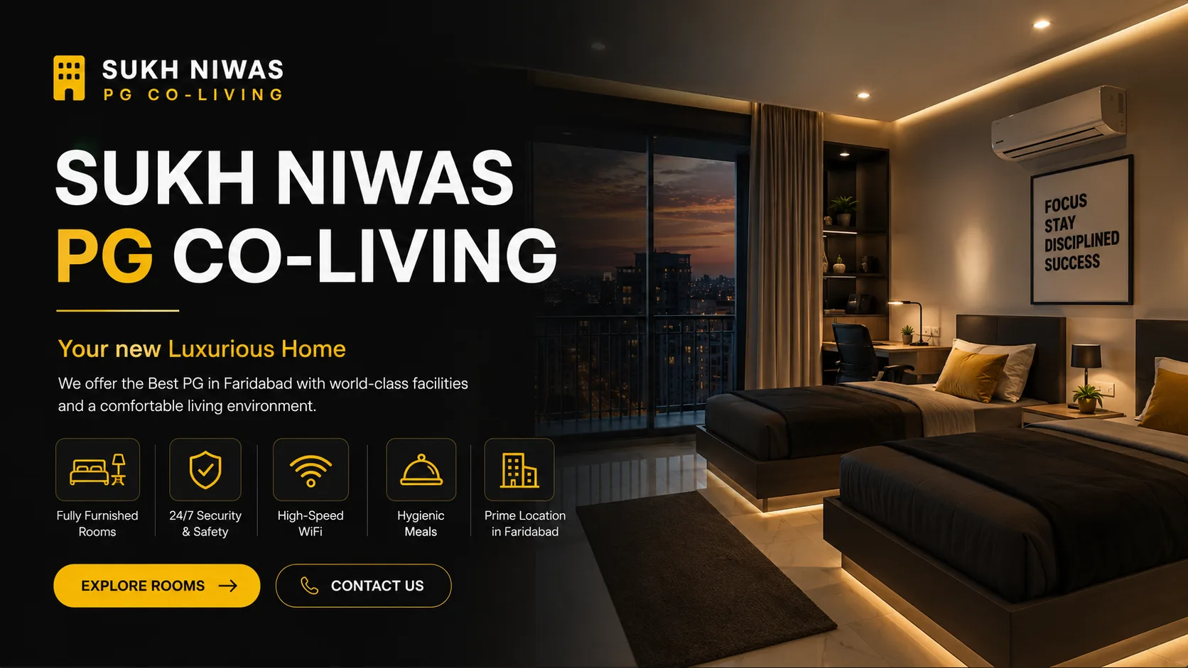 Sukh Niwas PG — Co-Living Spaces